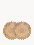 Jute Flower Placemat (Set of 2)