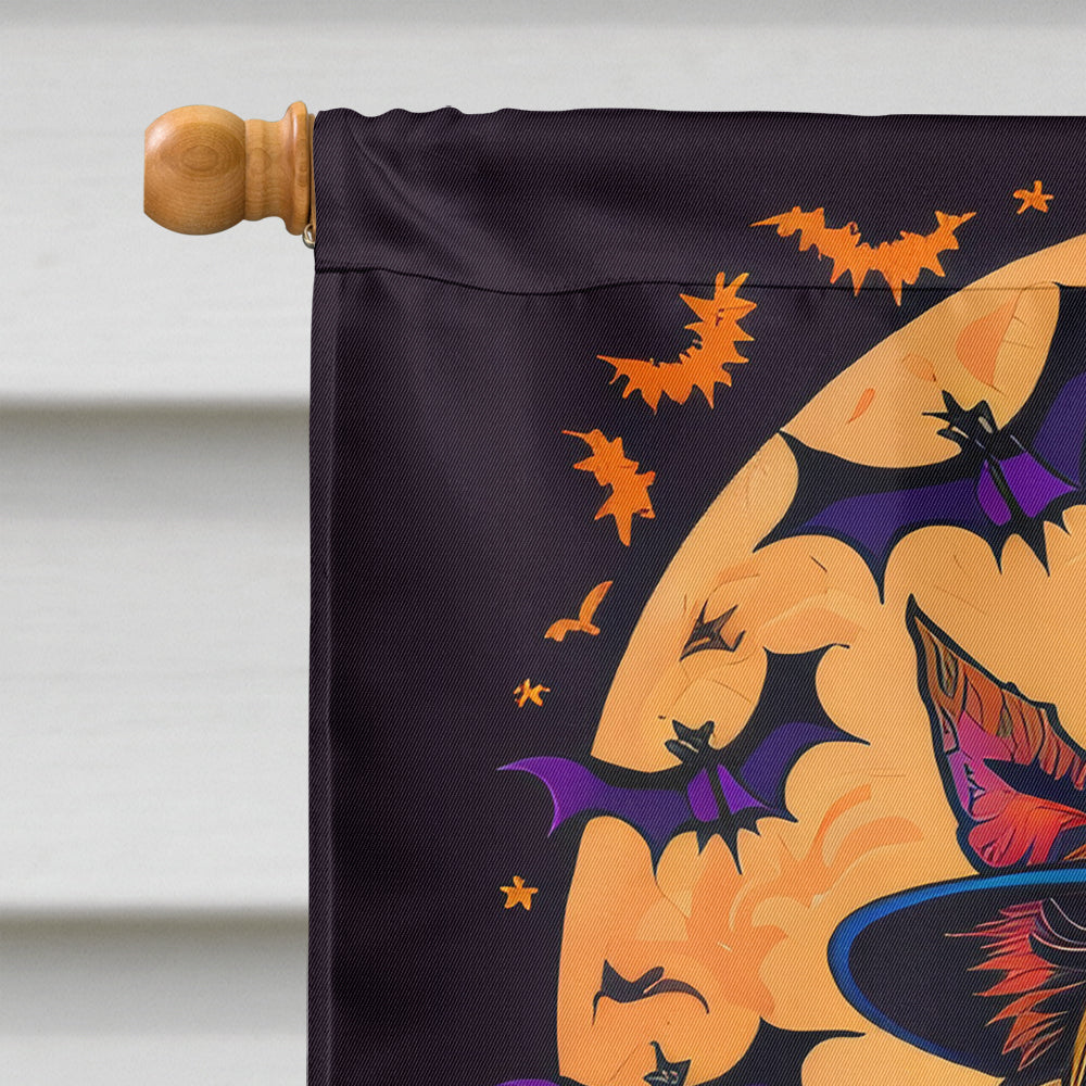 Australian Terrier Witchy Halloween House Flag-2