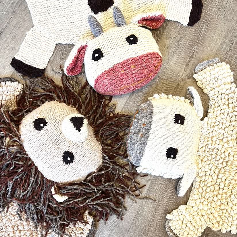 Organic Wool Play Mat + Nursery Rug  | Sheep