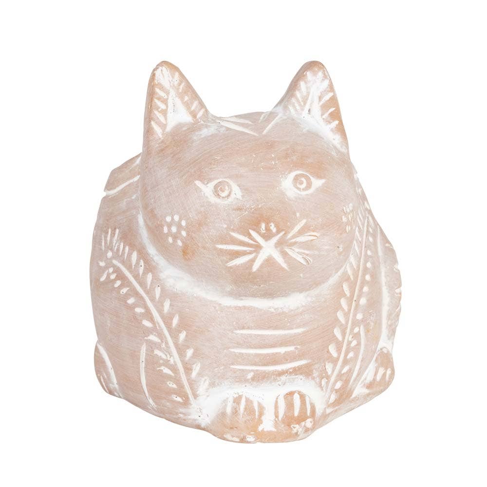 Petite Crouching Cat Planter