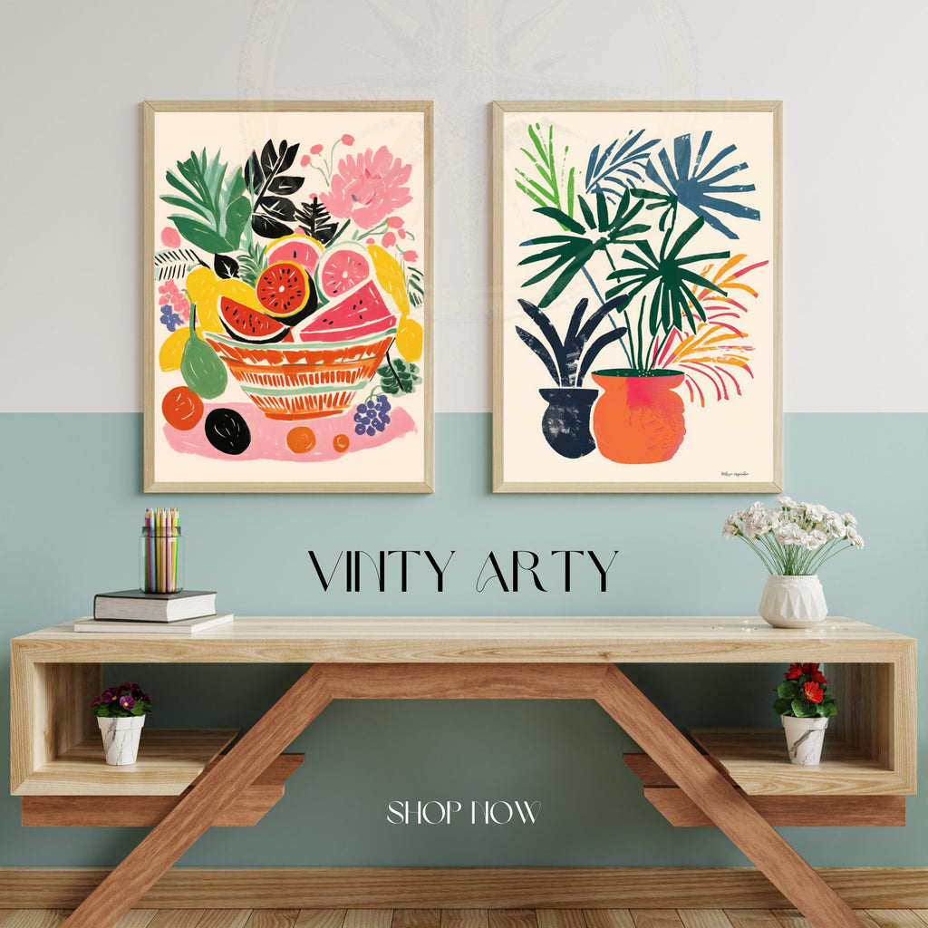 Impression Matisse | Affiche Henri Matisse | Inspiration Henri Matisse - Vases et plantes-4