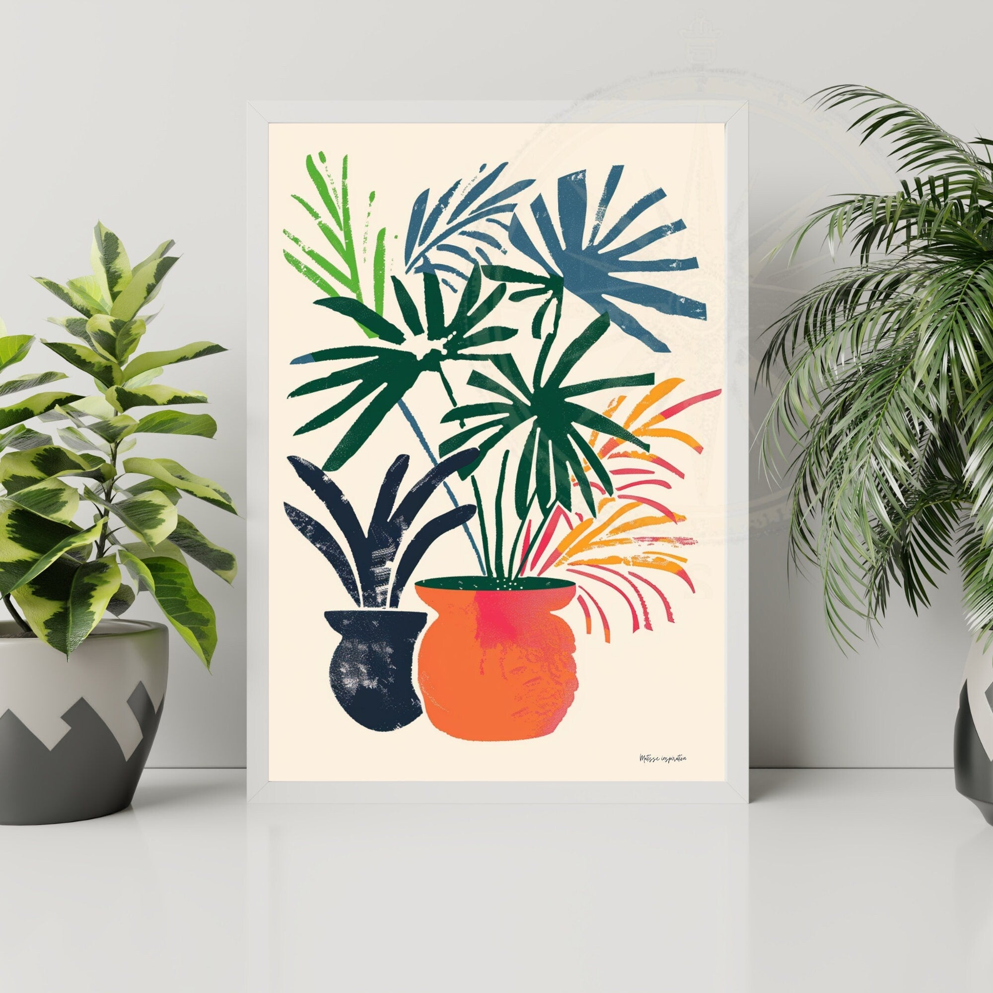 Impression Matisse | Affiche Henri Matisse | Inspiration Henri Matisse - Vases et plantes-1