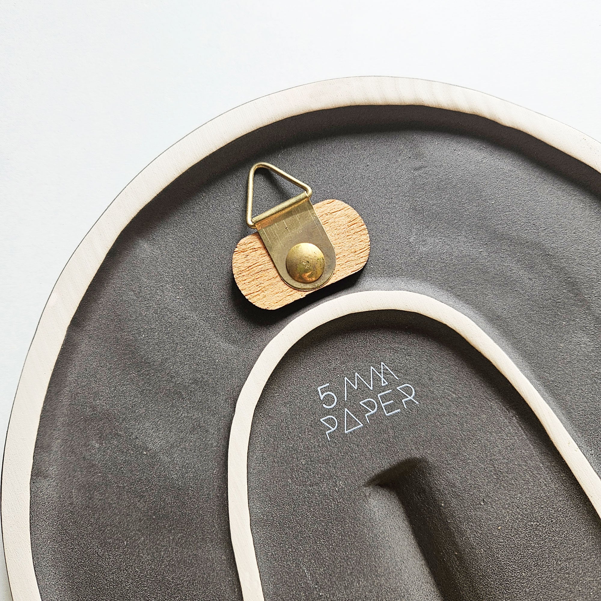 Ceramic Decorative Wall Mask - Anthracite Grey