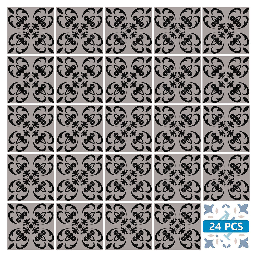 Gray and Black pattern dark Backsplash for background renovation Tiles Model - SB29-1