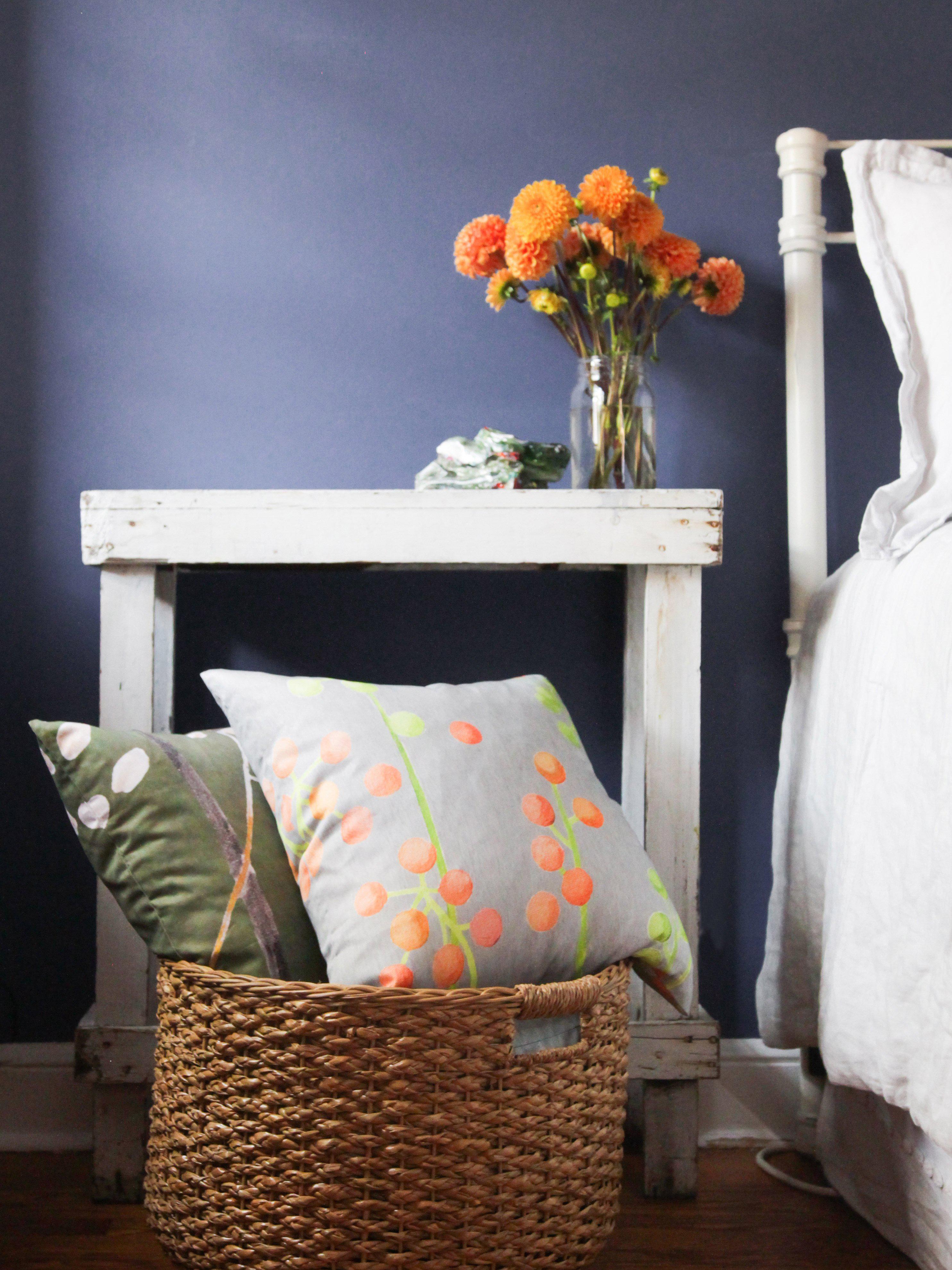 Throw Pillow: Brunia on Grey